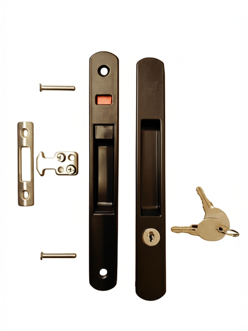 Domaal sliding windows locking mechanism with push lock & key