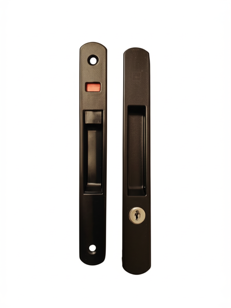 Domaal sliding windows locking mechanism with push lock & key